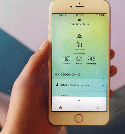 Adidas Women's App on iPhone