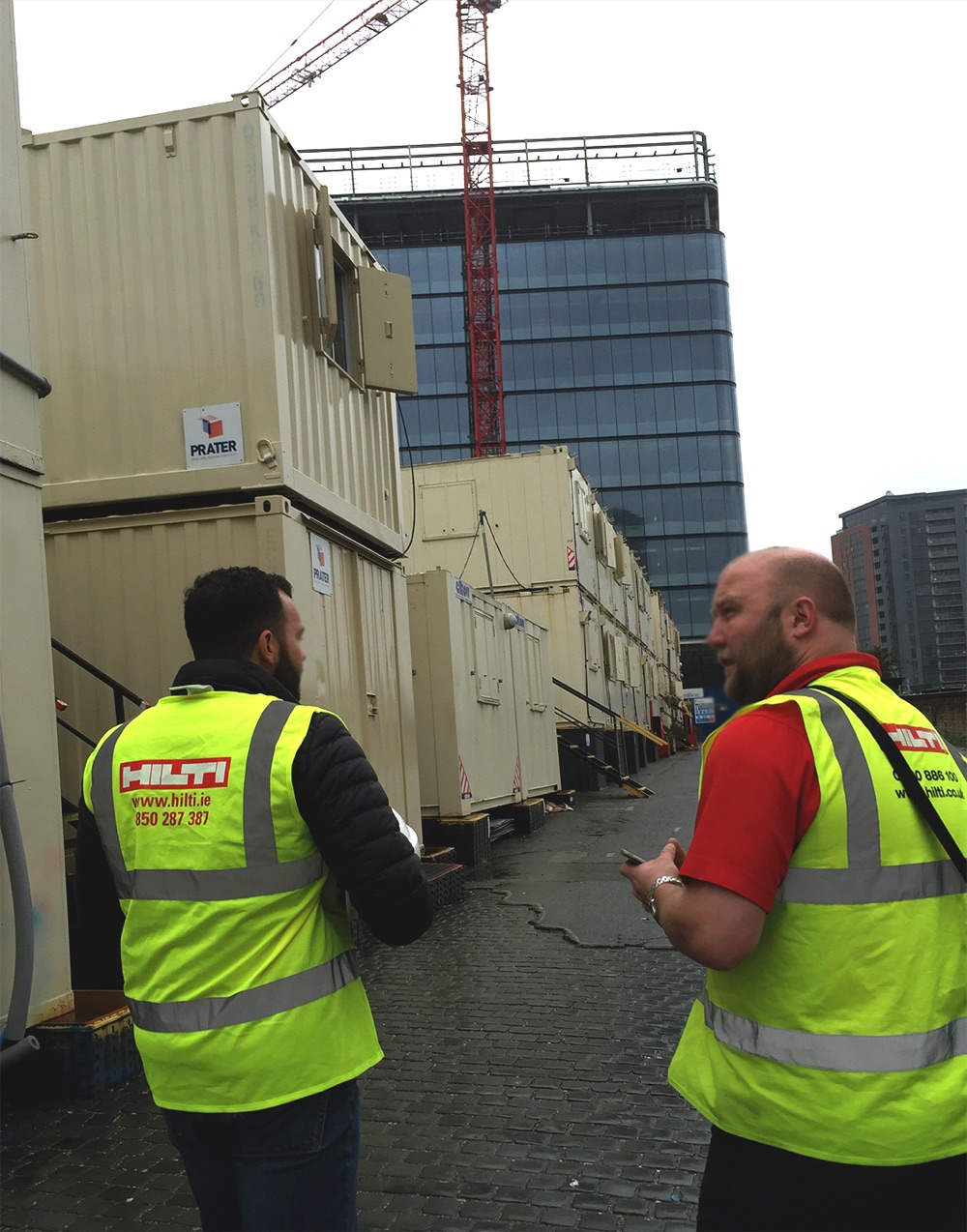 On-site field research at a Hilti construction jobsite
