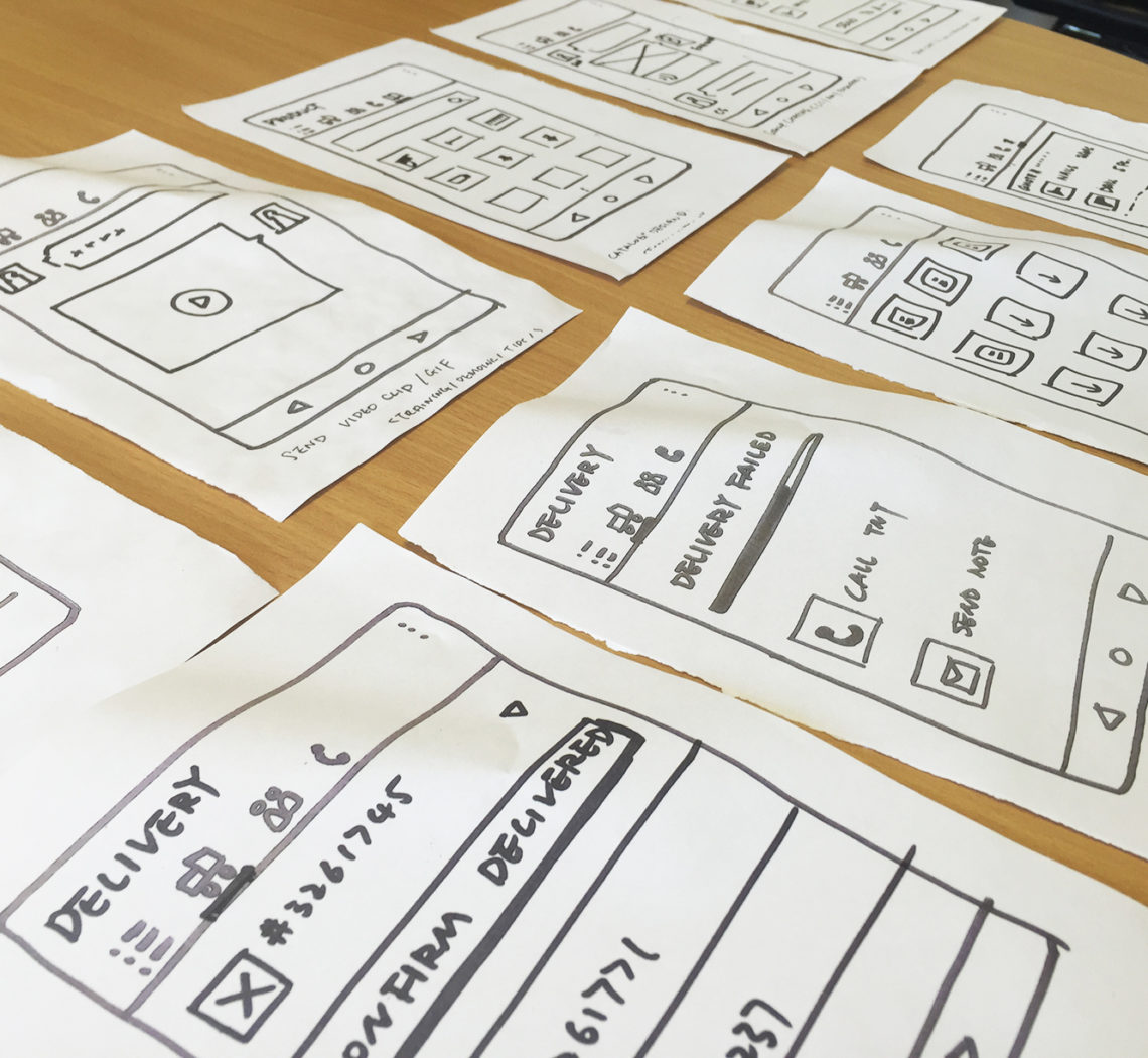 Hilti design sprint — paper prototype artifacts
